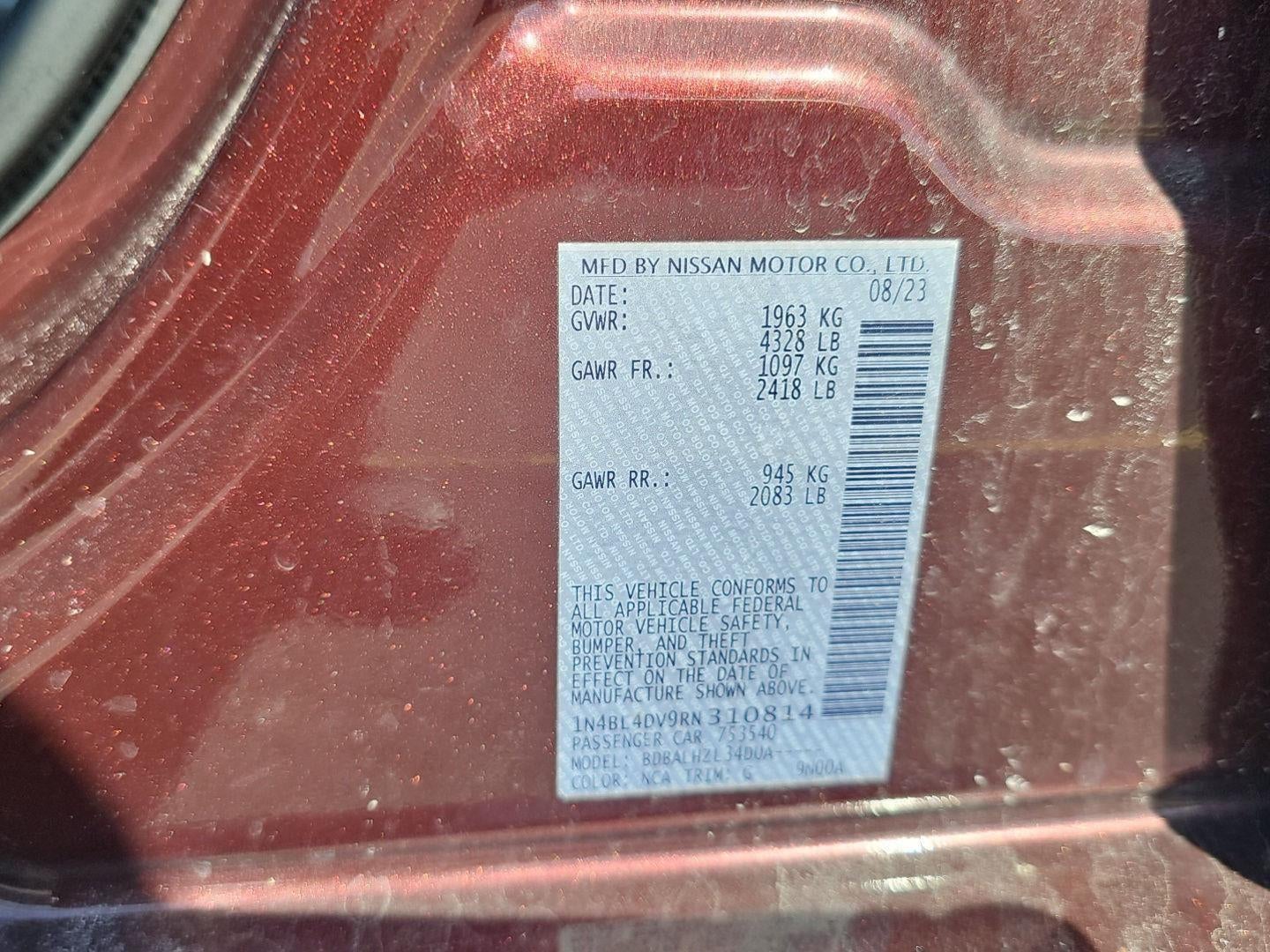 2024 Nissan Altima 2.5 SV