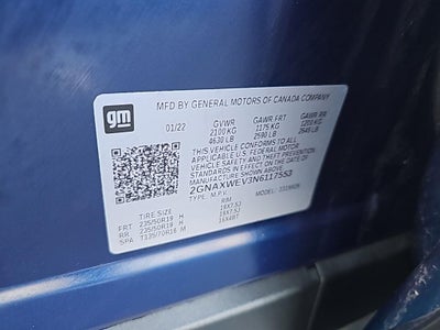 2022 Chevrolet Equinox RS Fresh Trade! Remote Start, Heated Seats, Power Lif