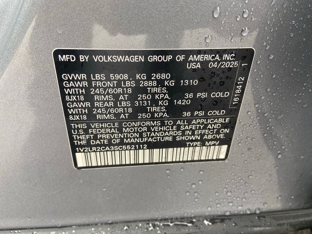 2025 Volkswagen Atlas 2.0T SE