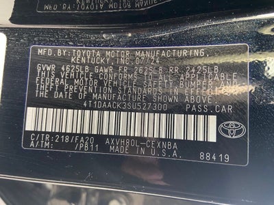 2025 Toyota Camry LE